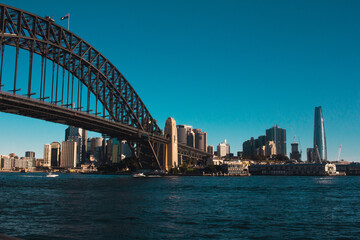 Sydney Harbour Bridge close up view, Sydney