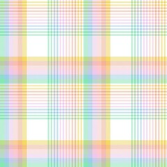 Rainbow Pastel Plaid textured Seamless Pattern