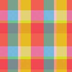 Rainbow Pastel Plaid textured Seamless Pattern