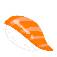  サーモンのお寿司のイラスト