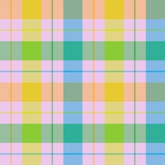 Rainbow Pastel Plaid textured Seamless Pattern