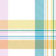 Rainbow Pastel Plaid textured Seamless Pattern