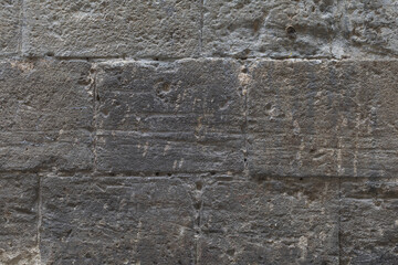 Grey stone wall brick texture, ashlar background