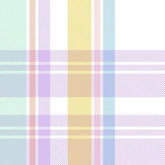 Rainbow Pastel Plaid textured Seamless Pattern