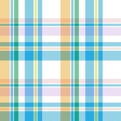 Rainbow Pastel Plaid textured Seamless Pattern