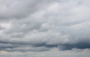 clouds are forming a rain storm during the monsoon season.