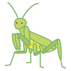 カマキリ　かわいいイラスト