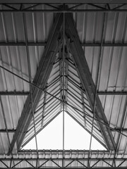 Fototapeta na wymiar glass roof structure