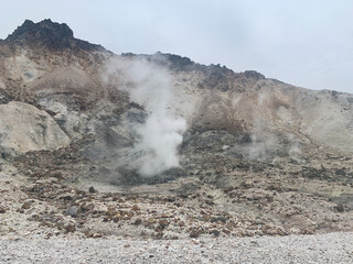 恵山 火口原 恵山道立自然公園 函館 北海道