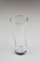 Empty glass. isolated on a white background