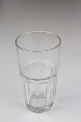 Empty glass. isolated on a white background