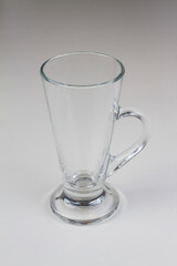 Empty glass. isolated on a white background
