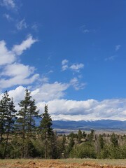 landscape with clouds