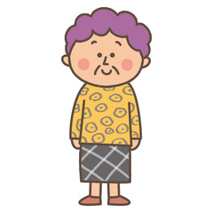 おばちゃん　かわいいイラスト
