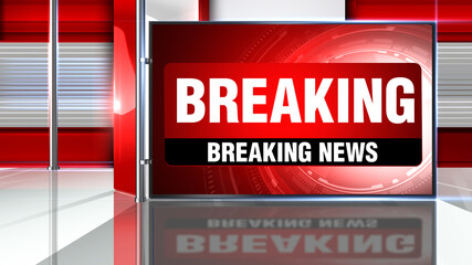 3D rendering background is perfect for any type of news or information presentation. The background features a stylish and clean layout 