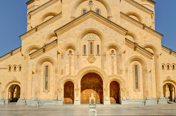 Fototapeta na wymiar Holy Trinity Cathedral, Tbilisi, Georgia
