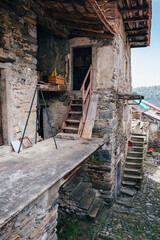 Cossogno, Verbania / Italy - June 2021: Ancient ruin in the historic center of Cossogno, Verbania