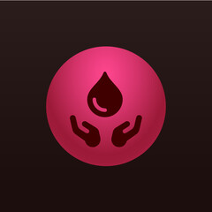 Blood Donation - App Icon Button