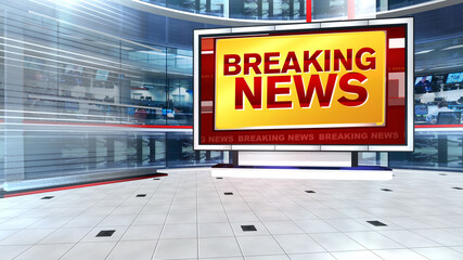 3D rendering background is perfect for any type of news or information presentation. The background features a stylish and clean layout 