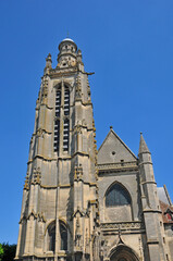 Fototapeta na wymiar Compiegne, France - april 3 2017 : Saint Jacques church