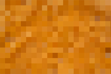 Abstract pixel dark yellow background. Geometric texture from sand squares. Vector pattern of square dark yellow pixels. A backing of mosaic squares. Vector illustration