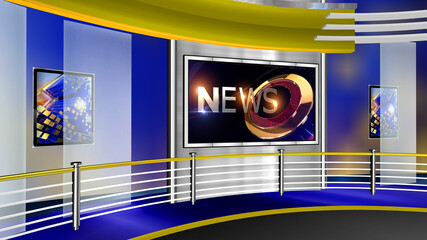 3D rendering background is perfect for any type of news or information presentation. The background features a stylish and clean layout 