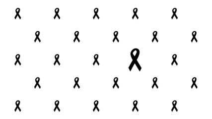 Black Ribbon Pattern Background