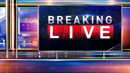 3D rendering background is perfect for any type of news or information presentation. The background features a stylish and clean layout 