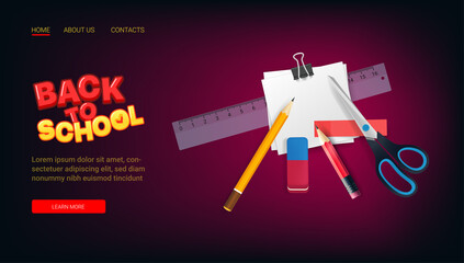 Valentinea day greeting banner template