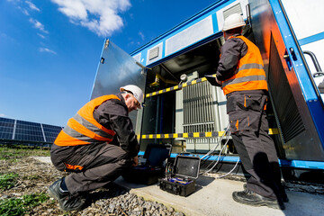Execution of electrical measuring works on the power transformer
