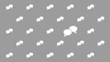 Speech bubble Pattern Background