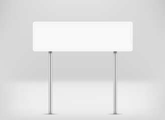Fototapeta premium Different white blank board vector mockup