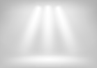 Obraz premium Bright illuminated room. Vector template for a content