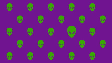 Alien Pattern Background