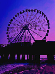 ferris wheel in the night