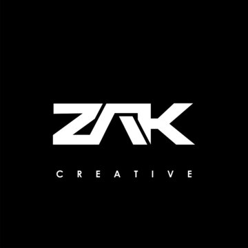 ZAK Letter Initial Logo Design Template Vector Illustration