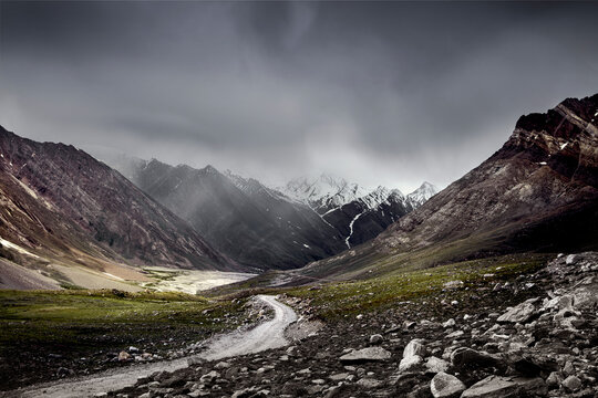 Zanskar valley, India, glacier national park 