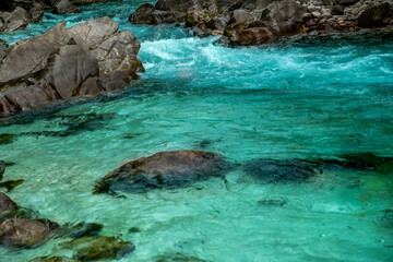 Slowenien 2021 Sommer Wildwasser Fluss  (2) Bovec