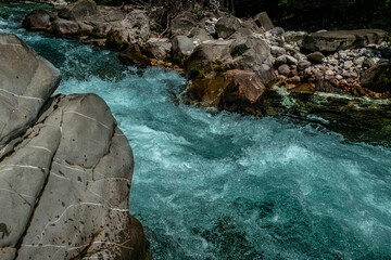 Slowenien 2021 Sommer Wildwasser Fluss  (4) Bovec