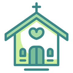 church blue line icon