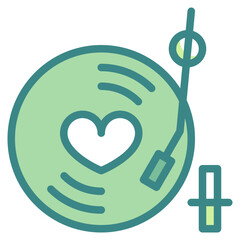 music blue line icon