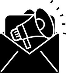 Email marketing icon. Digital marketing concept icon style