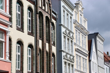 Häuserfassaden in Flensburg
