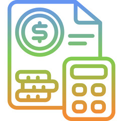 budget gradient icon