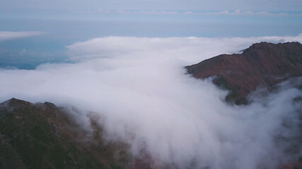 Obraz premium Nature of Kazakhstan Mountains High mountains Lake in the mountains River in the mountains