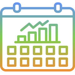 calendar gradient icon
