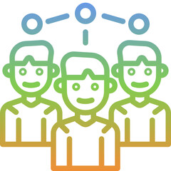 team gradient icon