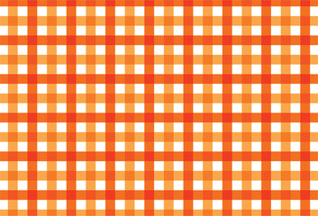 Seamless checkered vector pattern. Seamless checkered vector pattern. Coarse vintage Orange plaid fabric texture. Abstract geometric background. Tablecloth for picnic Texture..