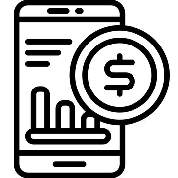 recommend clip art: online business line icon