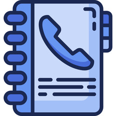 contact book Two Tone icon